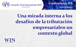 Conferencia: Una mirada interna a los desafíos de la tributación empresarial en un contexto global