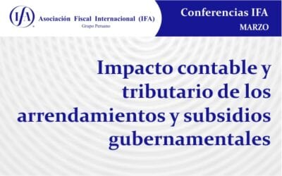 Impacto contable y tributario de los arrendamientos y subsidios gubernamentales