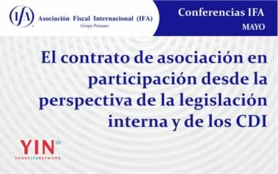 El contrato de asociación en participación desde la perspectiva de la legislación interna y de los CDI